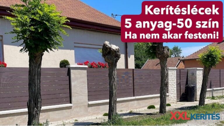 Lemez kerítésléc XXL kerítés kínálatában